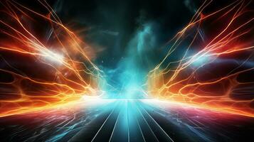 Electrifying background for high stakes contest. Generative AI photo