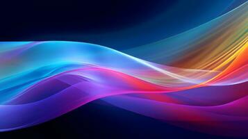 Radiant Spectrum Flow. Generative AI photo