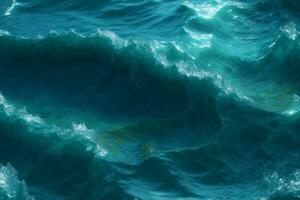 blue sea water texture. AI generated photo