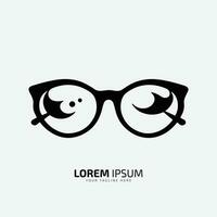 Eye glasses logo template vector icon illustration design. Eye logo template vector icon