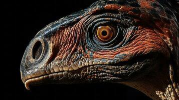 Parasaurolophus with distinctive crest. Generative AI photo