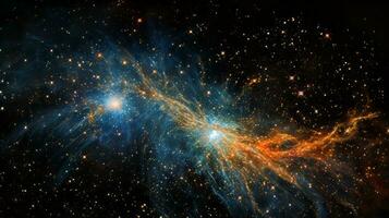 Breathtaking distant supercluster. Generative AI photo