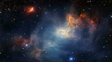 Breathtaking distant galaxy view. Generative AI photo