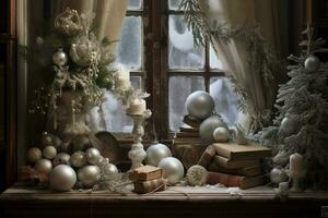 Subtle accents whispering tales of Christmas. Generative AI photo