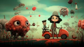 Playful Imaginative Art. Generative AI photo