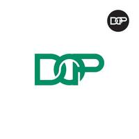 Letter DOP Monogram Logo Design vector