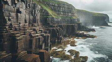 Generative AI, Majestic Coastal Cliffs photo