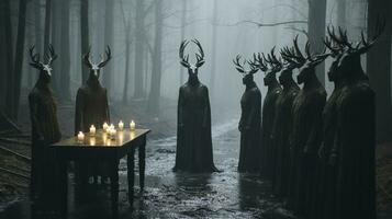 Generative AI, Cult of Shadows Unveiling Dark Rituals photo