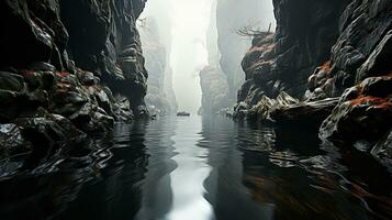 Generative AI, Canyon Whispers A Journey into Enigmatic Depths photo