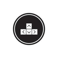keyboard button icon vector