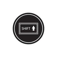 shift key icon vector