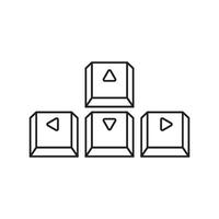 keyboard button icon vector