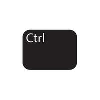 ctrl key icon vector
