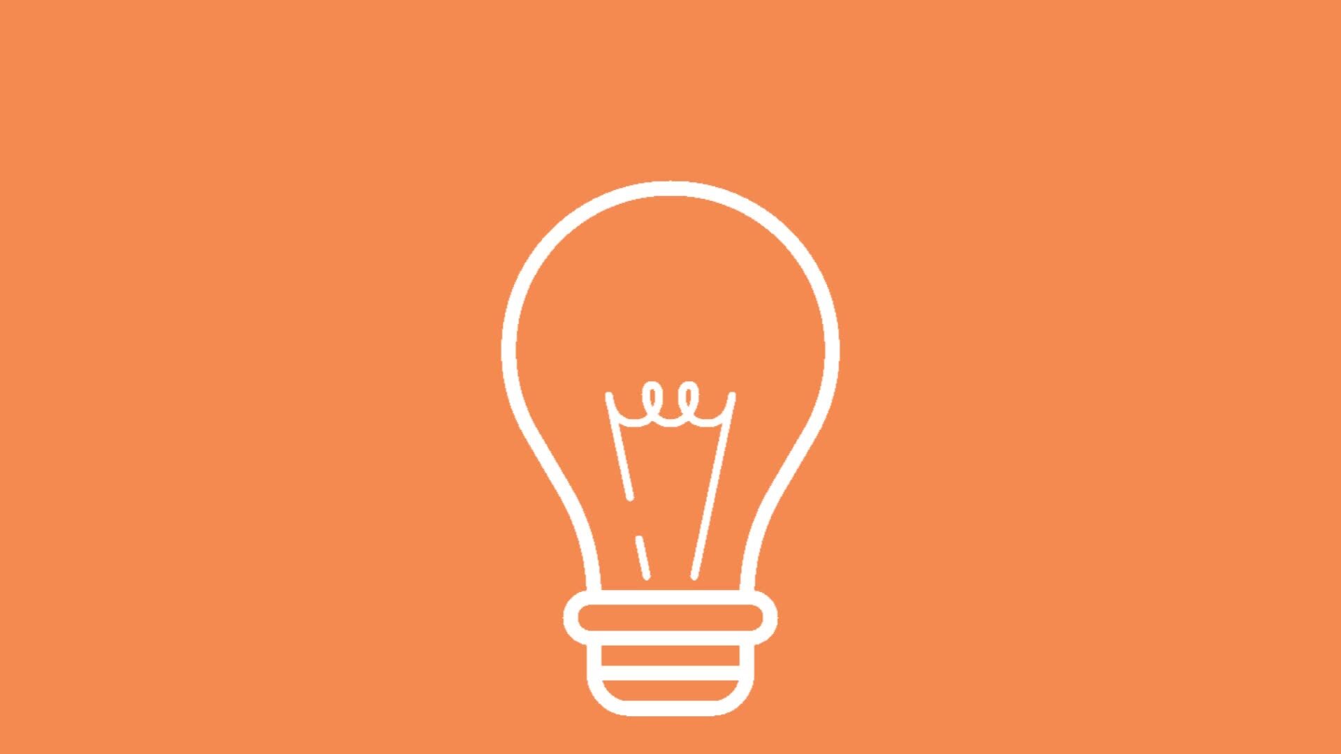 Light bulb 2d 29269253 Stock Video at Vecteezy
