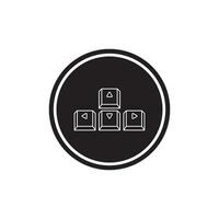 keyboard button icon vector