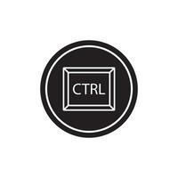 ctrl key icon vector