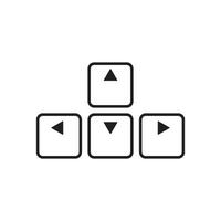 keyboard button icon vector