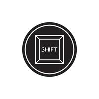 shift key icon vector
