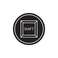 shift key icon vector