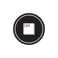 ctrl key icon vector