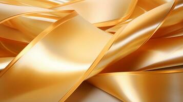 Golden Gifts and Ribbons, AI Generative photo