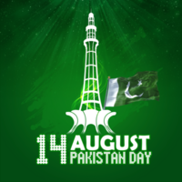 Pakistan Unabhängigkeitstag psd