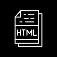 Html File Format Vector Icon Design