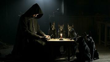 Generative AI, Cult of Shadows Unveiling Dark Rituals photo