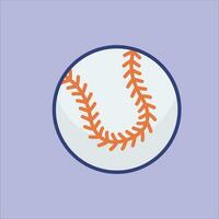 Baseball Ball Vector Cartoon Illustration Isolated