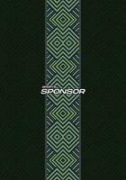 Vector Background Dark Green Ethnic for Sport Jersey Sublimation Pattern Texture