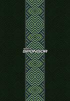 Vector Background Dark Green Ethnic for Sport Jersey Sublimation Pattern Texture