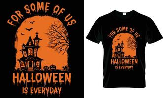 Halloween T-Shirt Design Gift Template vector