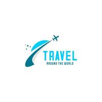 Travel airplane vector