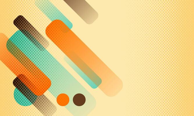 Abstract Vector Background Geometric Shapes Color Halftone Dots