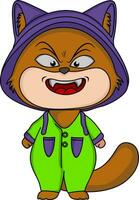 Cat mascot cartoon character vector art