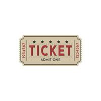 admit one ticket vector design logo template