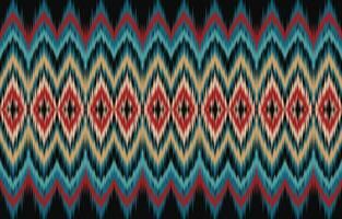 Ethnic abstract ikat art. Aztec ornament print. geometric ethnic pattern seamless  color oriental.  Design for background ,curtain, carpet, wallpaper, clothing, wrapping, Batik, vector illustration.