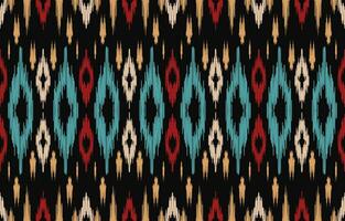 Ethnic abstract ikat art. Aztec ornament print. geometric ethnic pattern seamless  color oriental.  Design for background ,curtain, carpet, wallpaper, clothing, wrapping, Batik, vector illustration.