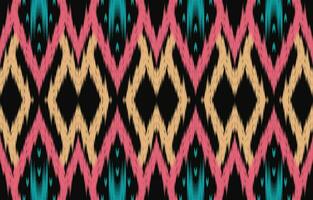 Ethnic abstract ikat art. Aztec ornament print. geometric ethnic pattern seamless  color oriental.  Design for background ,curtain, carpet, wallpaper, clothing, wrapping, Batik, vector illustration.