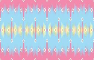 Ethnic abstract ikat art. Aztec ornament print. geometric ethnic pattern seamless  color oriental.  Design for background ,curtain, carpet, wallpaper, clothing, wrapping, Batik, vector illustration.