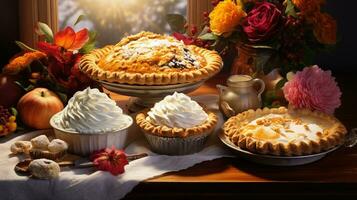 Pie Delight A Tempting Array of Thanksgiving Pies photo