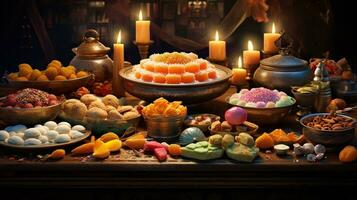 Diwali Delights A Scrumptious Array of Traditional Sweets photo