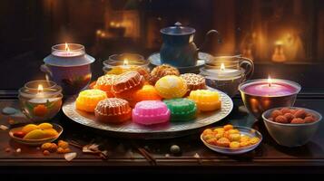 Diwali Delights A Scrumptious Array of Traditional Sweets photo