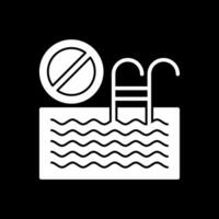 Swimming pool Ban Vector Icon Design