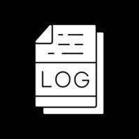 LOG File Format Vector Icon Design