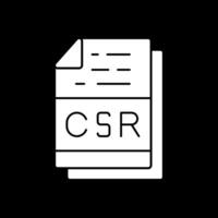 CSR File Format Vector Icon Design