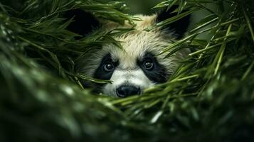 Panda's Haven A Majestic Encounter in the Bamboo Forest photo