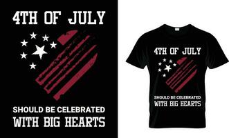 Fourth Of July - 4th of July vector design, Illustration for prints on t-shirts.
