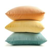 Soft cushions isolated photo