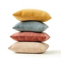 Soft cushions isolated photo